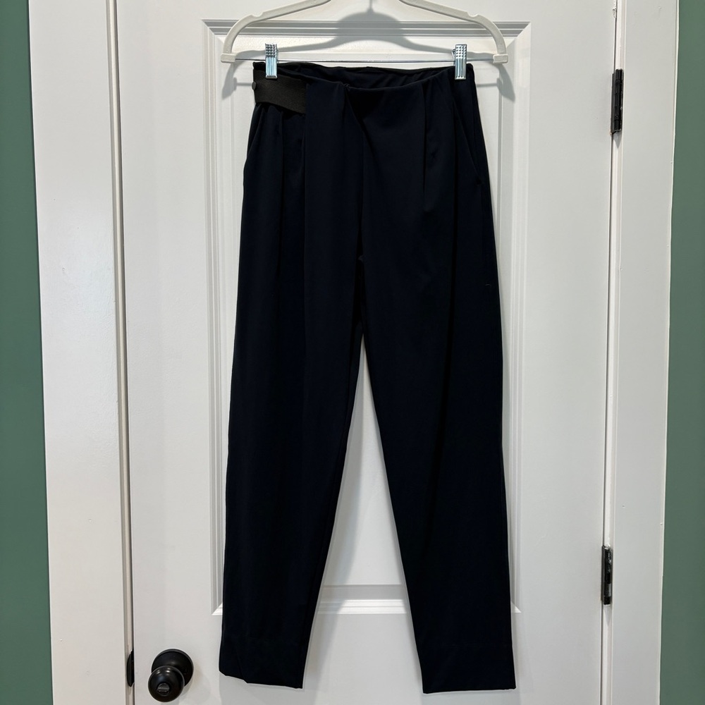 ADAY Black Tailored High-Waist Pants